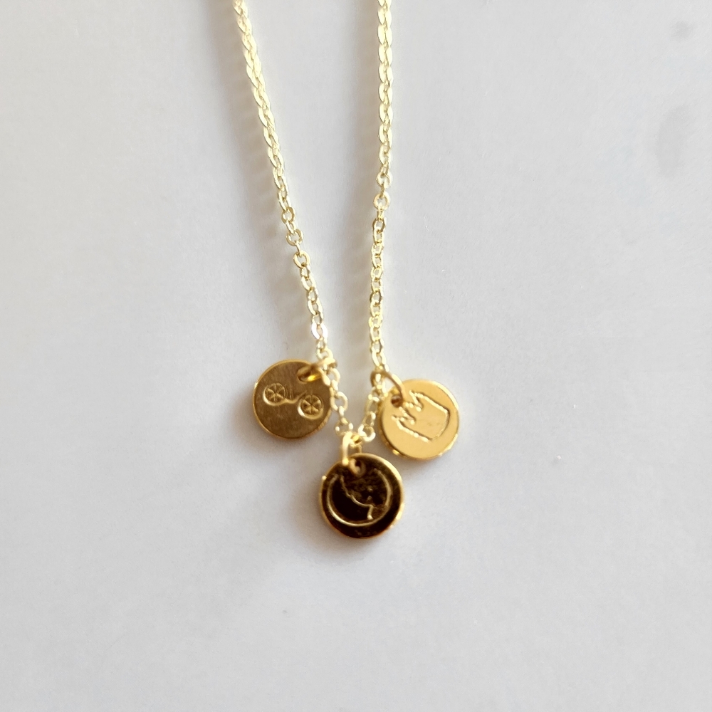 NEW Gold Missionary Charm Necklace